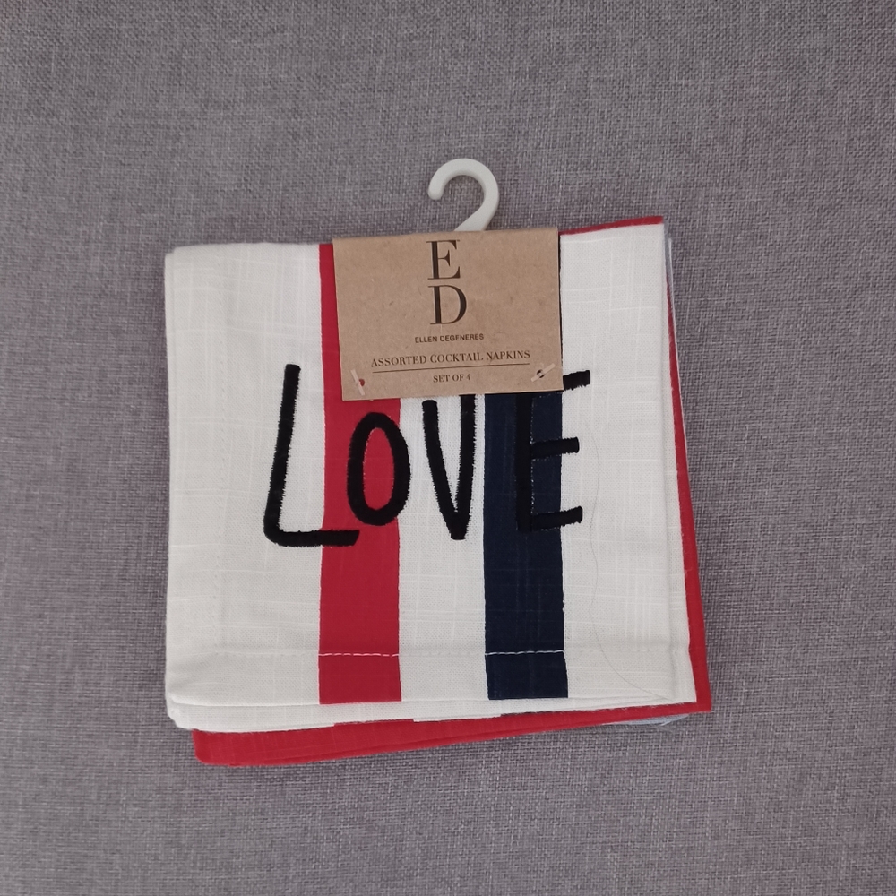 Cocktail napkins Ellen Degeneres Set of 4